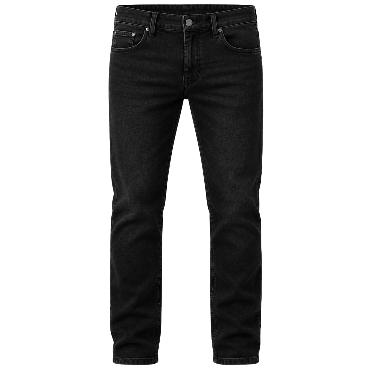 Premium Tapered Fit Denim Jeans – Classic Black | BERZZAVIO
