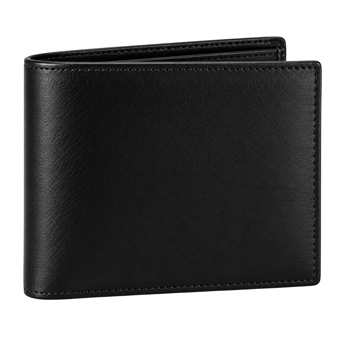 Premium Leather Bifold Wallet – Classic Black | BERZZAVIO